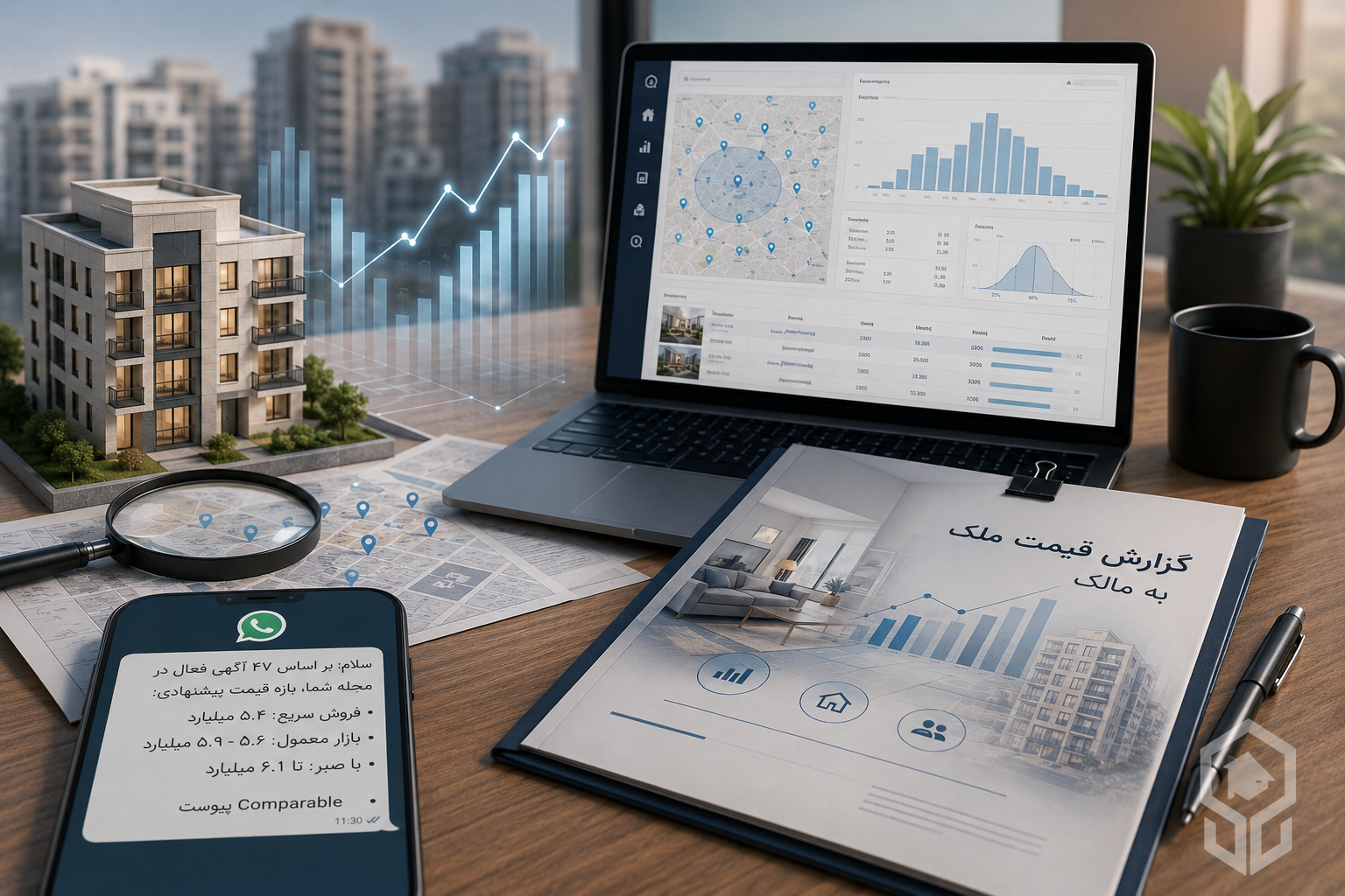 گزارش قیمت به مالک با داده دیوار: از تماس تا PDF در ۳۰ دقیقه