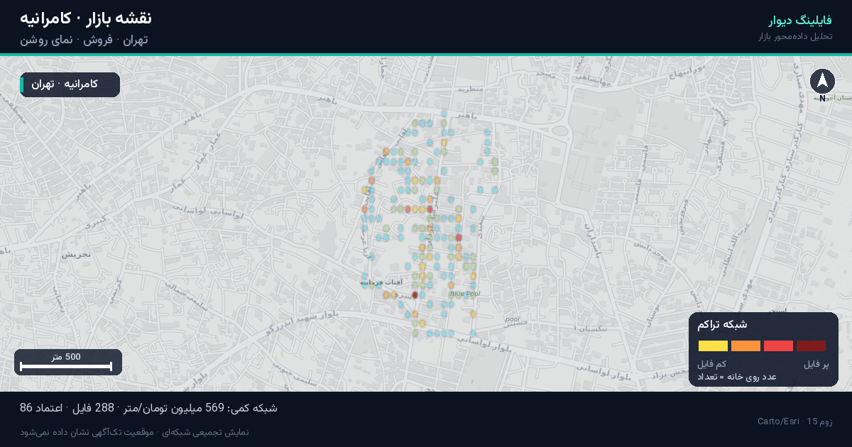 قیمت آپارتمان در کامرانیه تهران؛ تحلیل بازار فروش، قیمت هر متر و راهنمای خرید و فروش